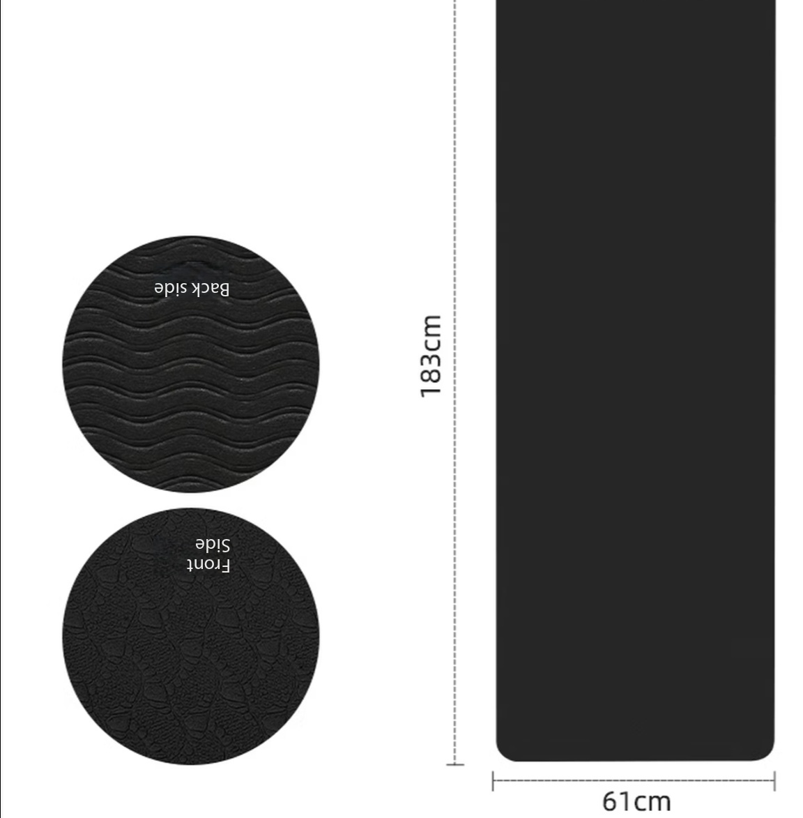 Bike Trainer Mat Noise Reduction - Thick Non‑Slip Exercise Training Mat,Shock Absorbing
