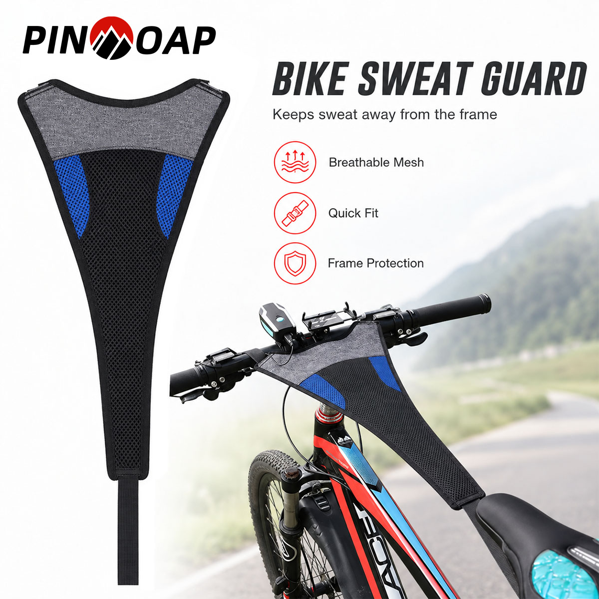 Bike Trainer Sweat Cover Guard - PINMOAP 1PC Bicycle Sweat Protector Net