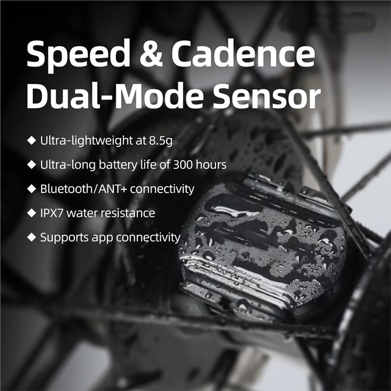 Cycling Speed Cadence Sensor Dual - Bicycle Accessories 2PCS ANT+ Bluet Waterproof