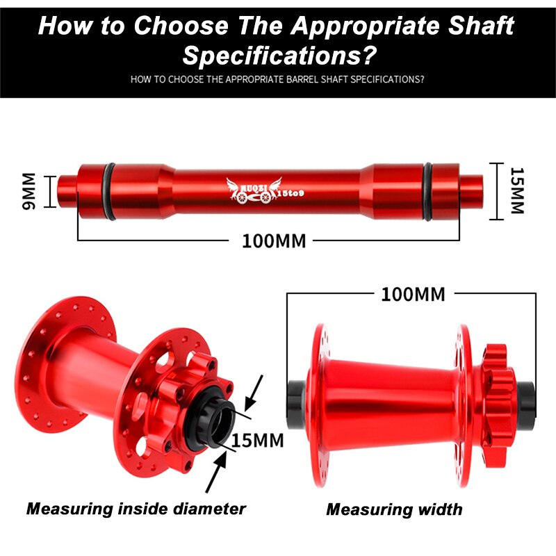15 To 9 100mm MUQZI Thru Axle  - огляд і ціна Thru Axle Adapter For Bike Trainer
