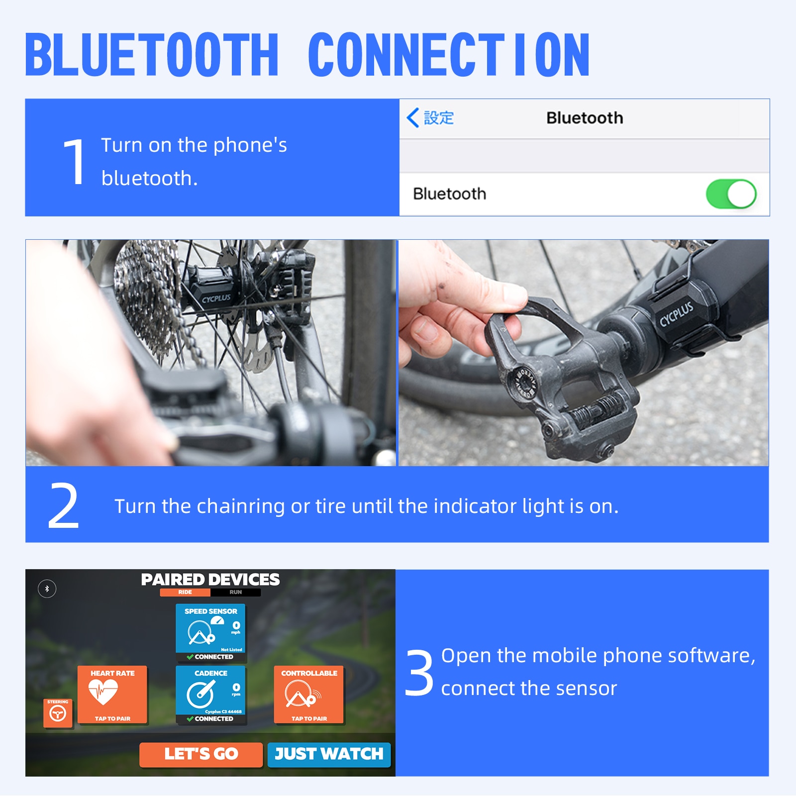 CYCPLUS Cadence Speed Dual Sen - огляд і ціна Cycling Speed Cadence Sensor Dual